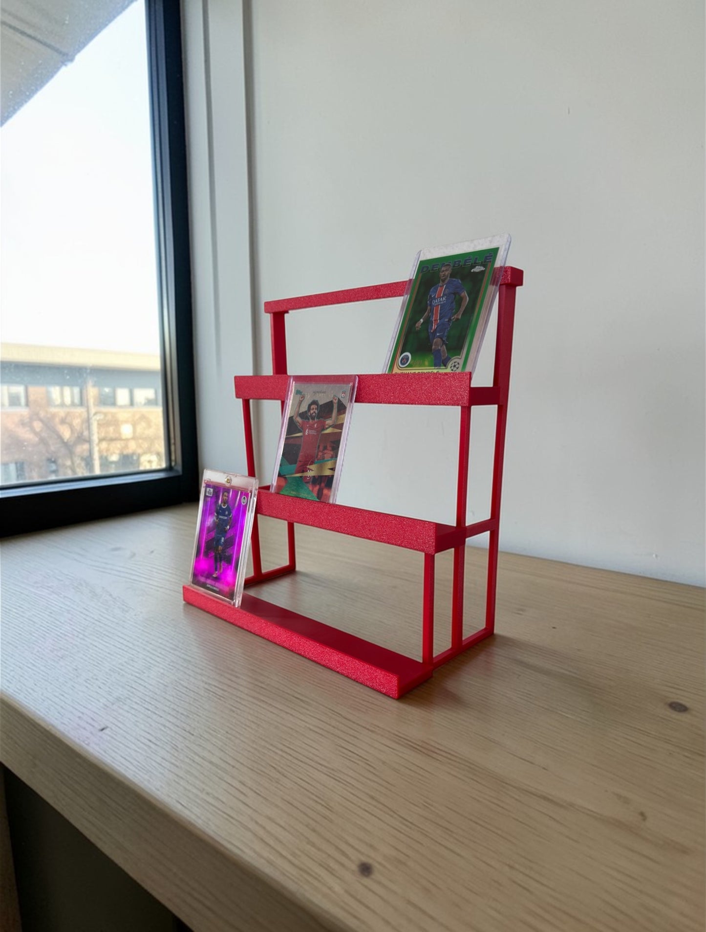 Schodkowy stojak na karty kolekcjonerskie 3D